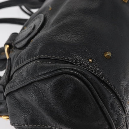 Chloe Pure Paddington Satchel Leather, BLACK, LEATHER, Handbag