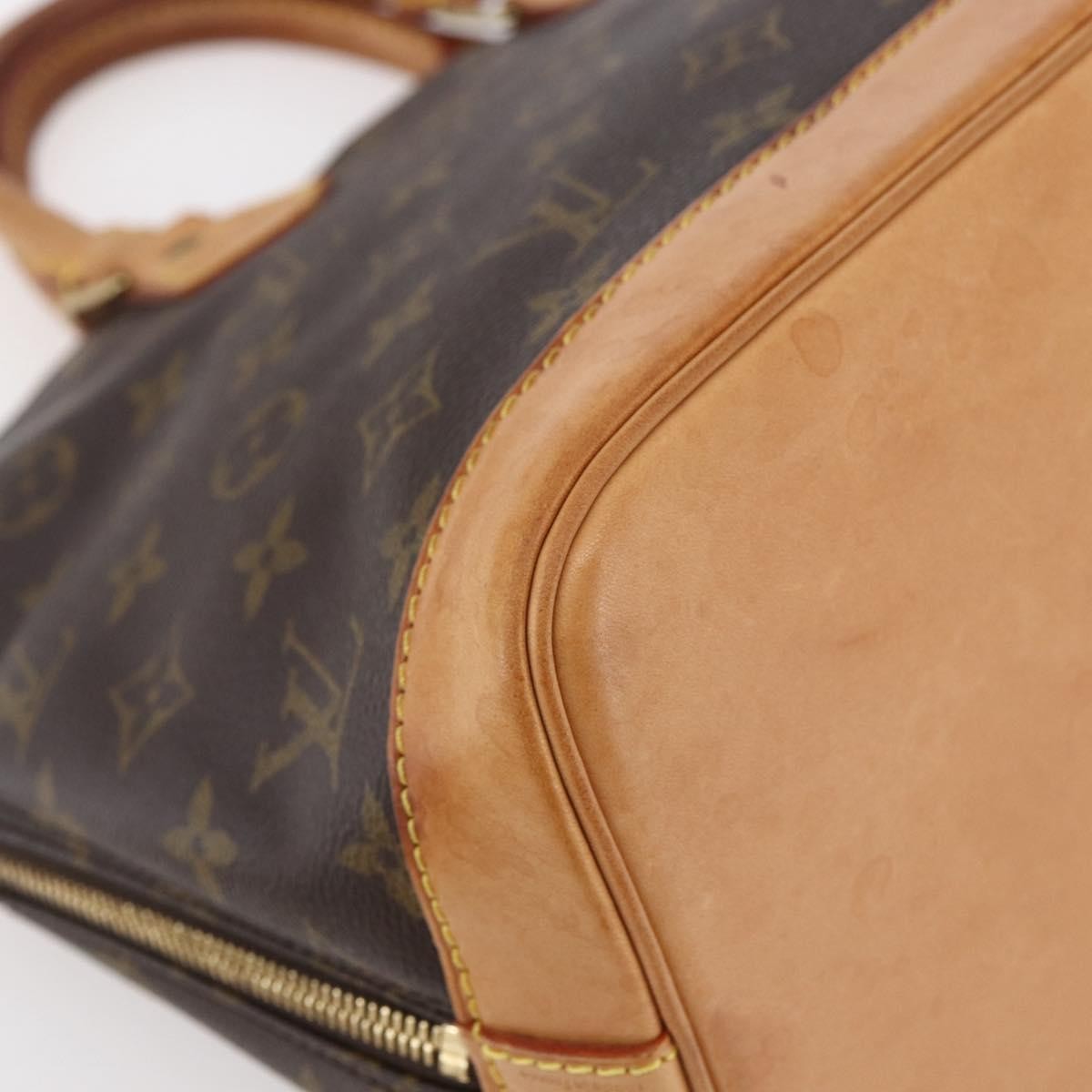 Louis Vuitton Alma Handbag Monogram Canvas, BROWN, CANVAS, Handbag