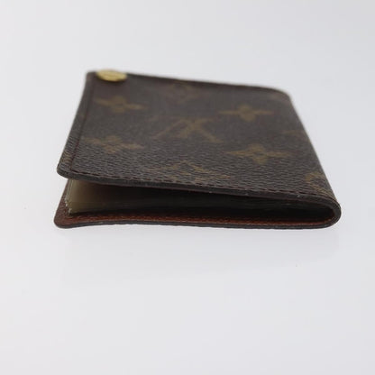 Louis Vuitton Porte Cartes Pression Card Case Monogram Canvas, BROWN, CANVAS, Card Holders