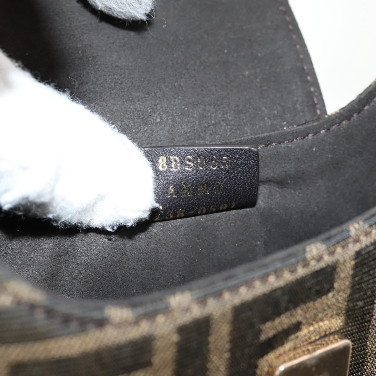 Fendi Cookie Hobo Zucca Canvas, BROWN, CANVAS, Handbag