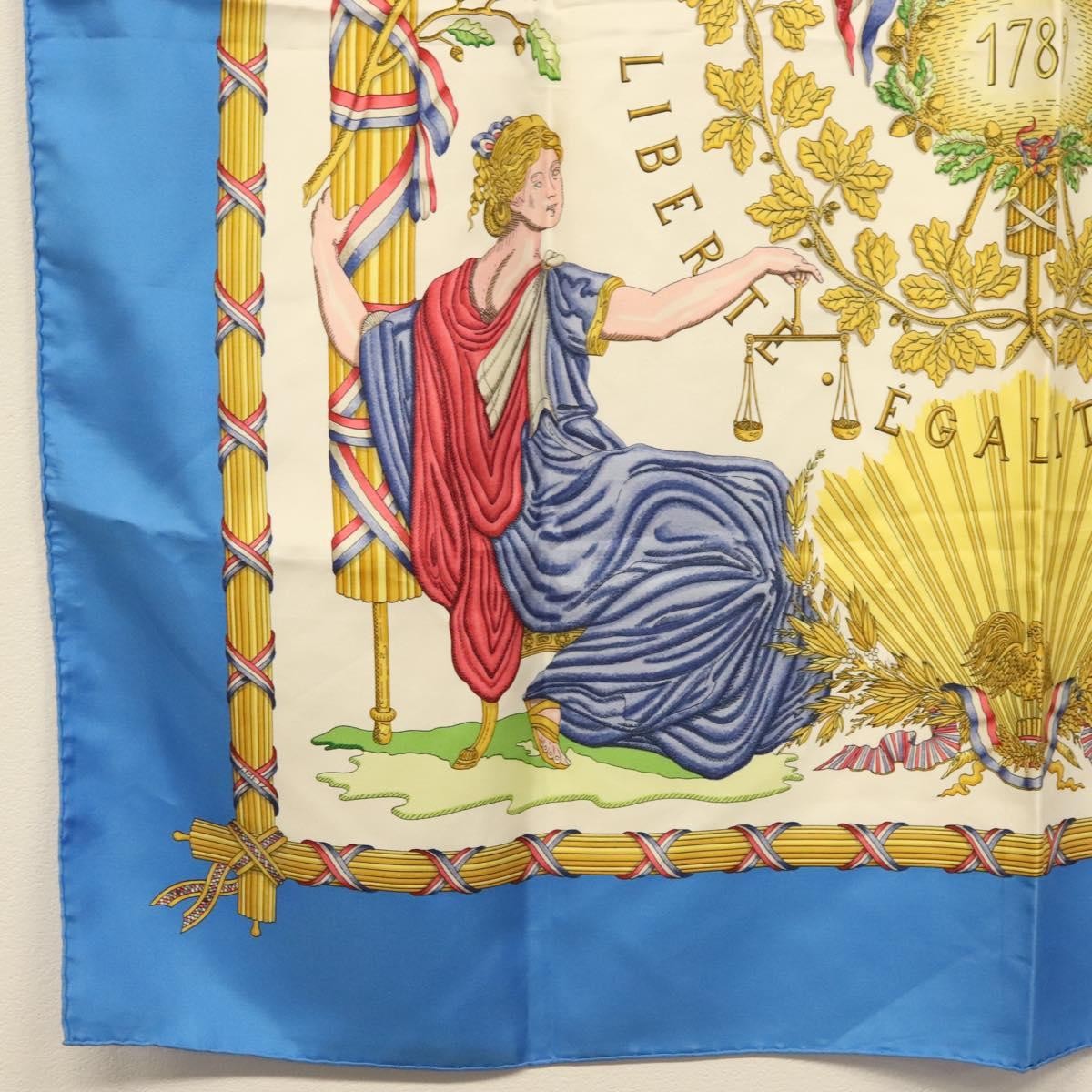 Hermes Carré 90 Silk multicolor, WHITE, SILK, Scarve & shawl