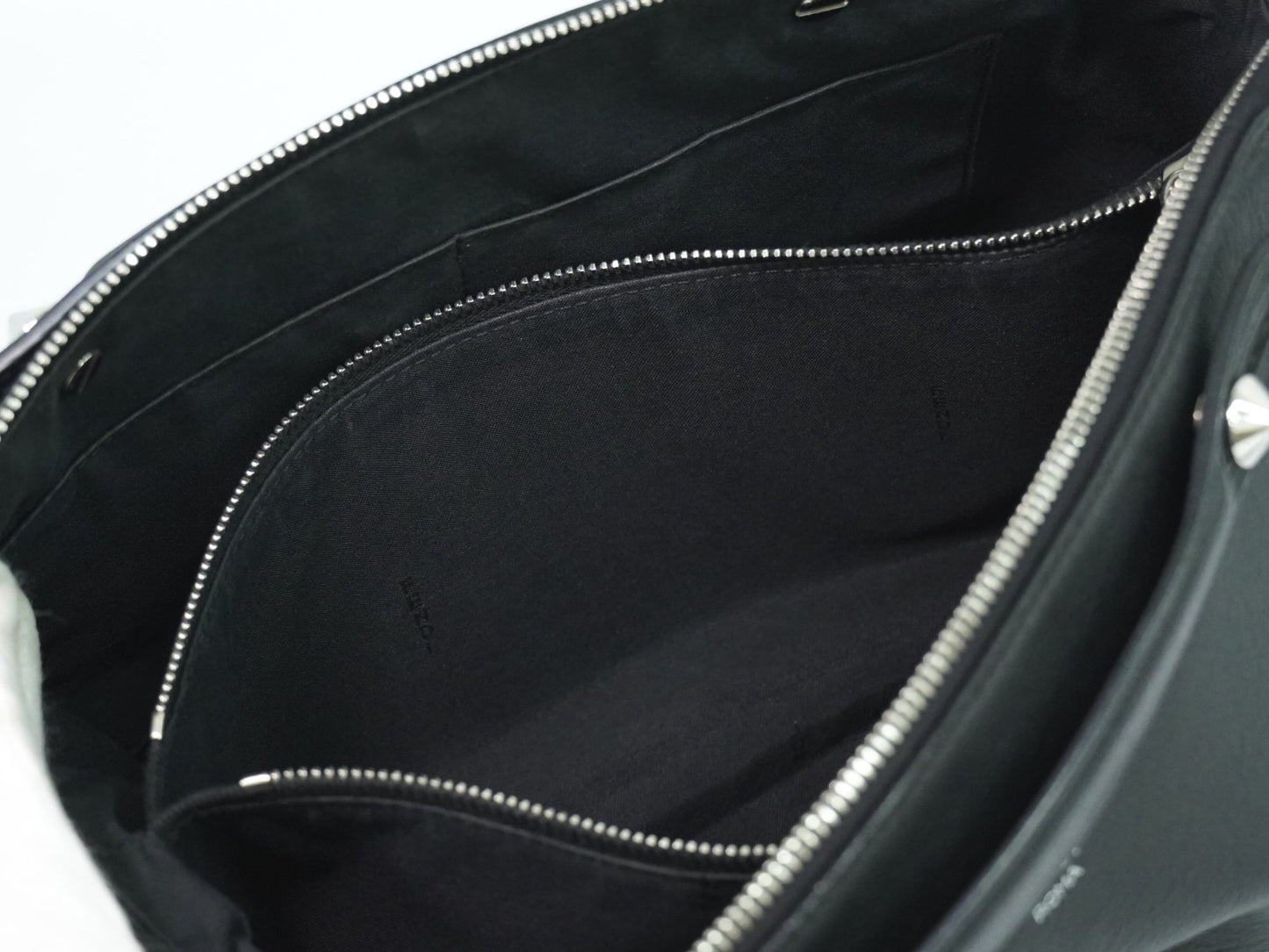 Fendi By The Way Satchel Leather, BLACK, LEATHER, Handbag