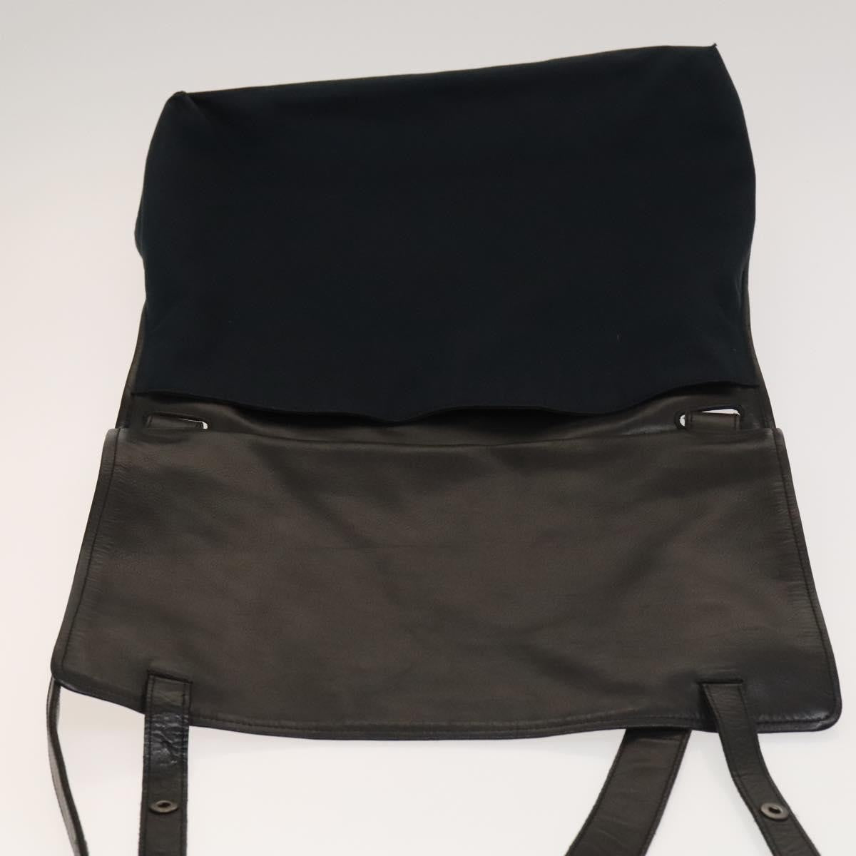 Bottega Veneta Vintage Flap Shoulder Bag Cotton, NAVY, COTTON, Shoulder bag