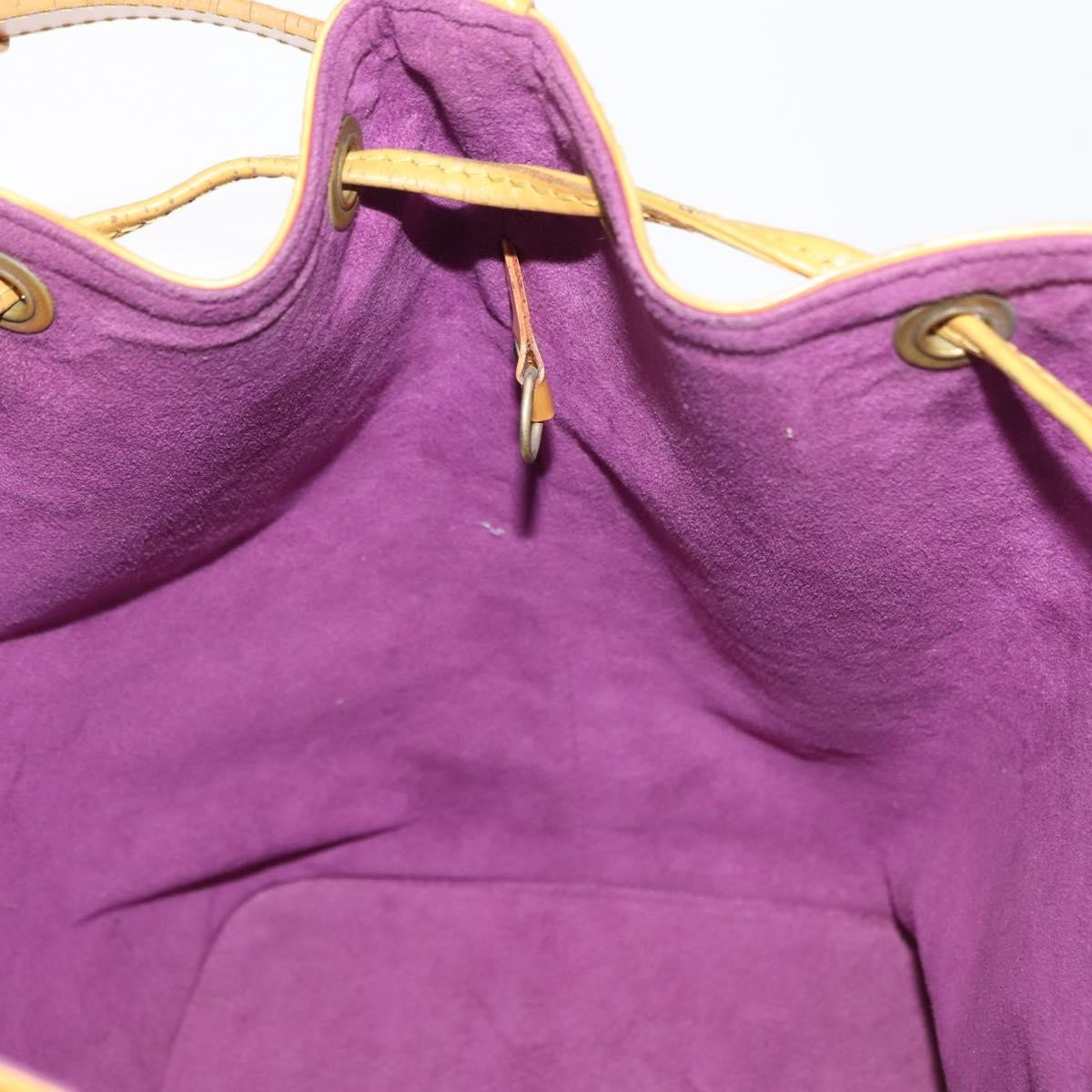 Louis Vuitton Petit Noe Handbag Epi Leather, YELLOW, LEATHER, Shoulder bag