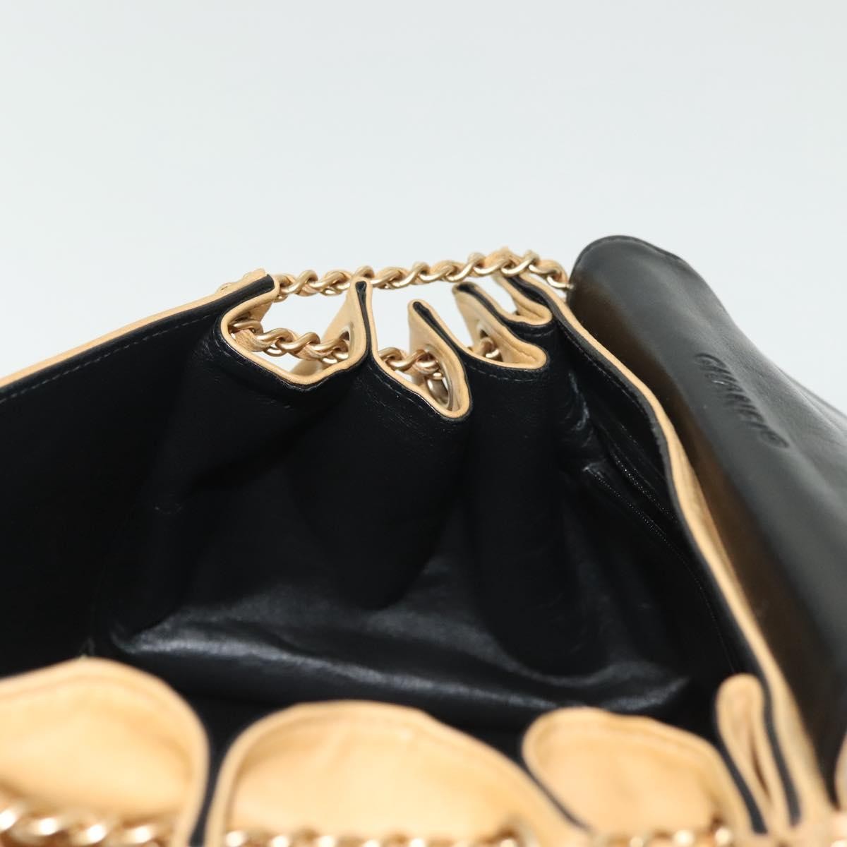 Chanel Chocolate Bar Flap Bag Quilted Lambskin, BEIGE, LEATHER, Shoulder bag