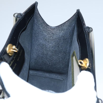 Salvatore Ferragamo Shopper Tote Patent Leather, BLACK, PATENT_LEATHER, Tote bag