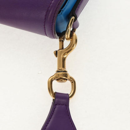 Gucci Lady Web Shoulder Bag Leather, BLUE, LEATHER, Shoulder bag