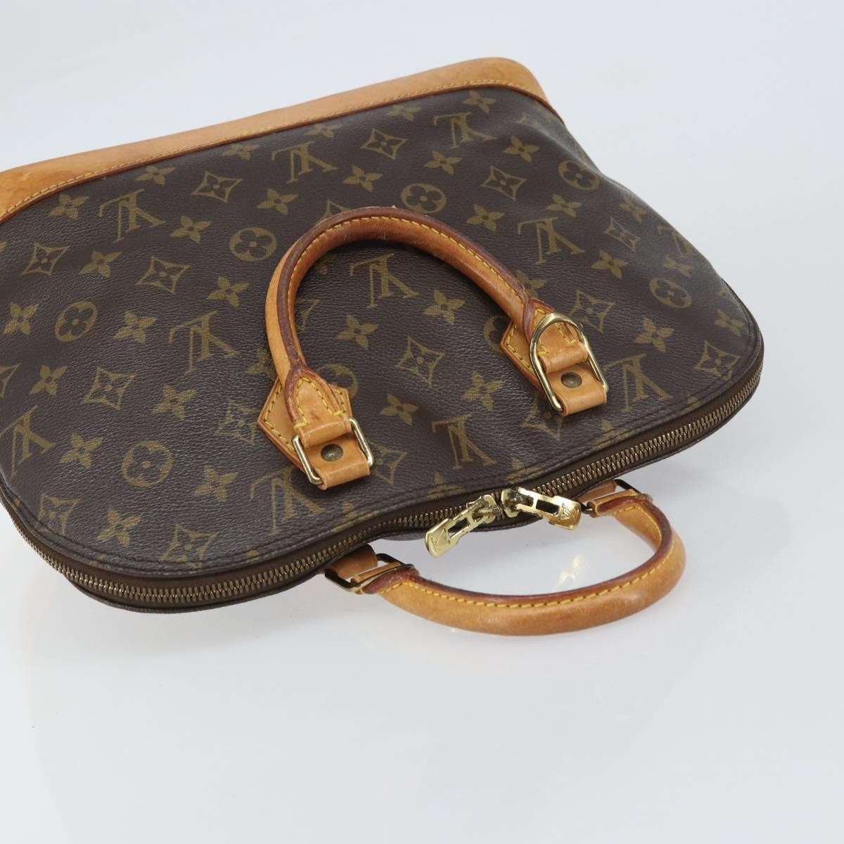Louis Vuitton Alma Handbag Monogram Canvas, BROWN, CANVAS, Handbag