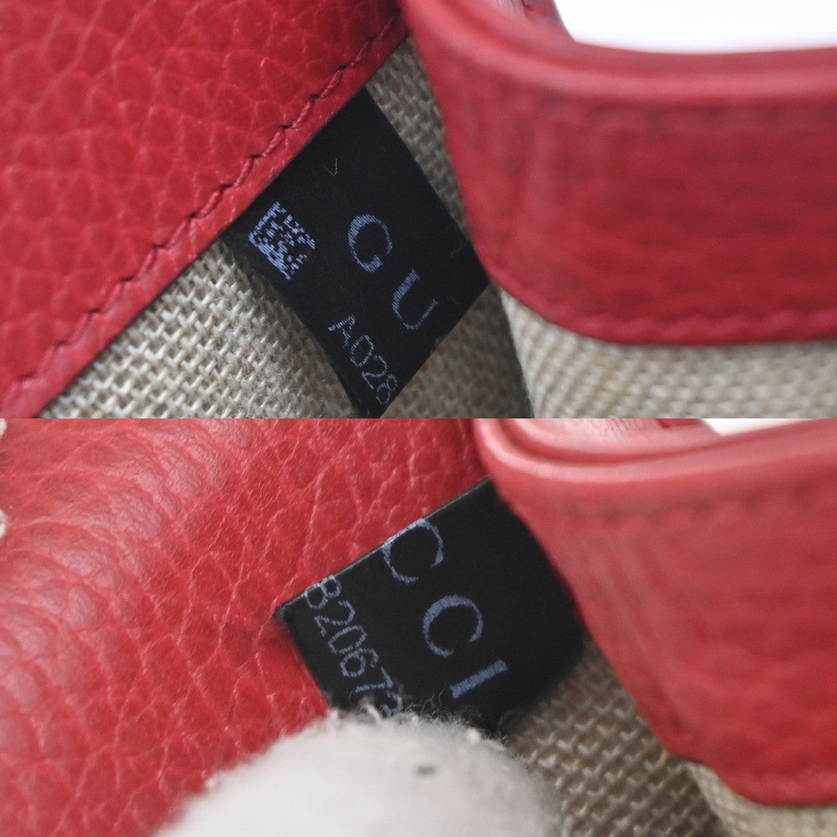 Gucci Interlocking Shoulder Bag Leather, RED, LEATHER, Shoulder bag