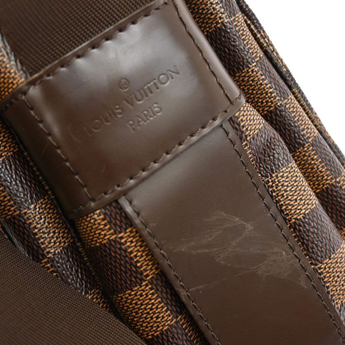 Louis Vuitton Naviglio Handbag Damier, BROWN, CANVAS, Shoulder bag