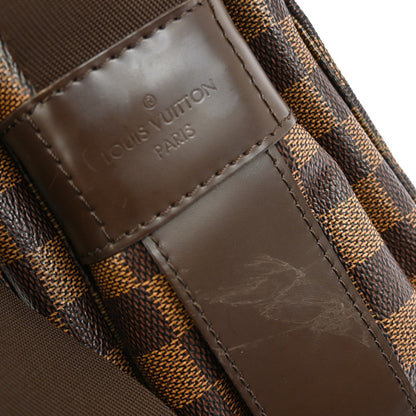 Louis Vuitton Naviglio Handbag Damier, BROWN, CANVAS, Shoulder bag
