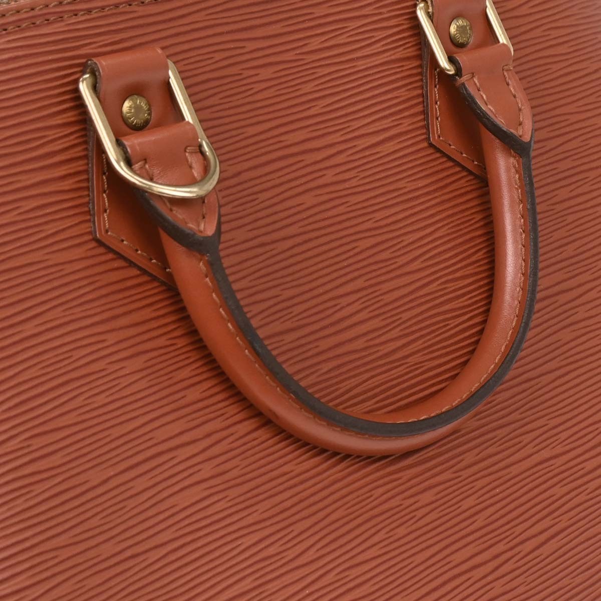 Louis Vuitton Alma Handbag Epi Leather, BROWN, LEATHER, Handbag