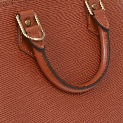 Louis Vuitton Alma Handbag Epi Leather, BROWN, LEATHER, Handbag