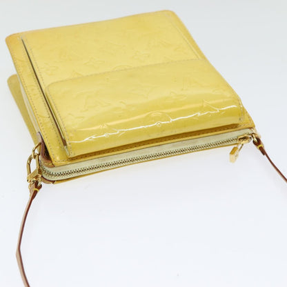 Louis Vuitton Thompson Street Handbag Monogram Vernis, YELLOW, PATENT_LEATHER, Clutche & pouche