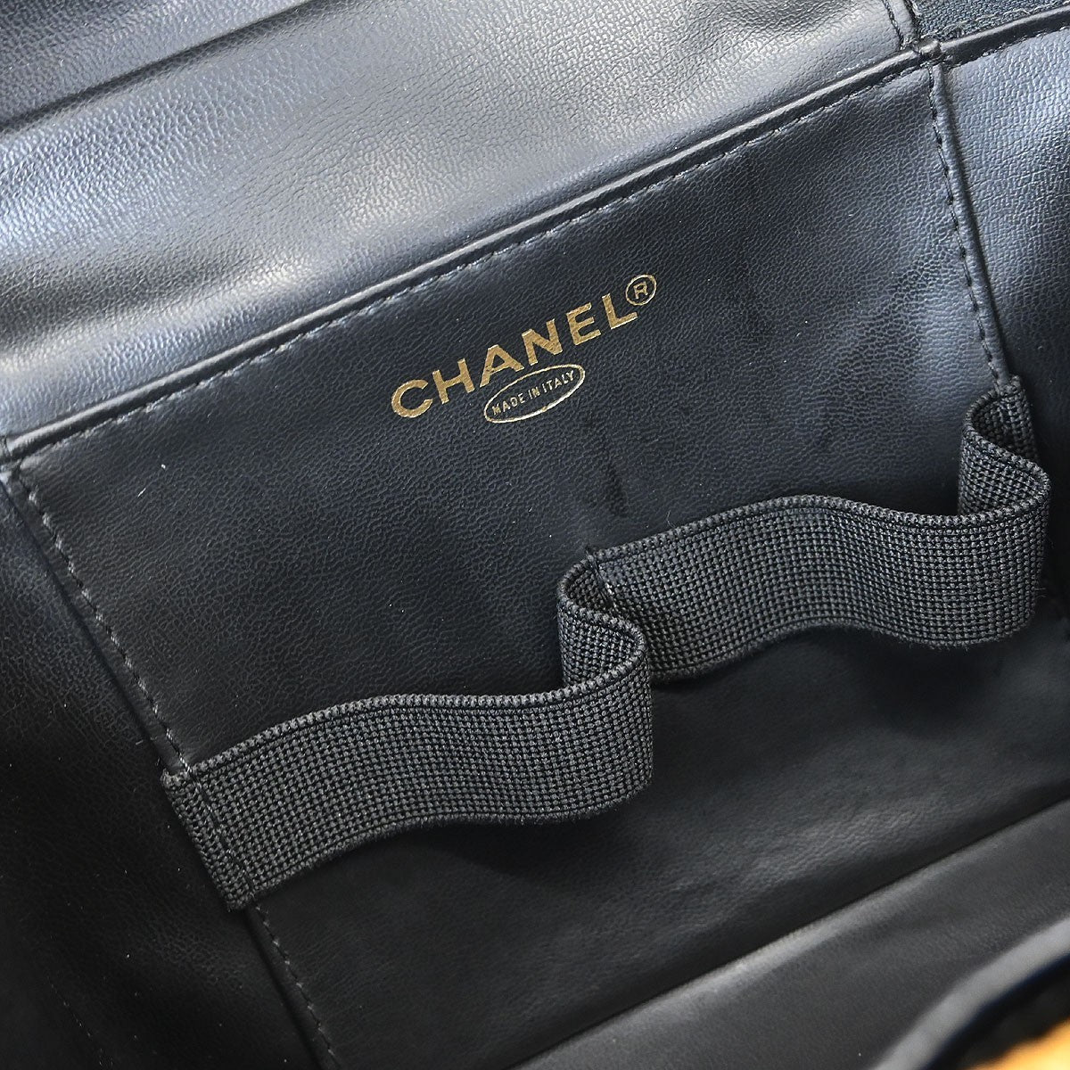 Chanel Vintage Timeless Vanity Case Caviar, BLACK, LEATHER, Handbag