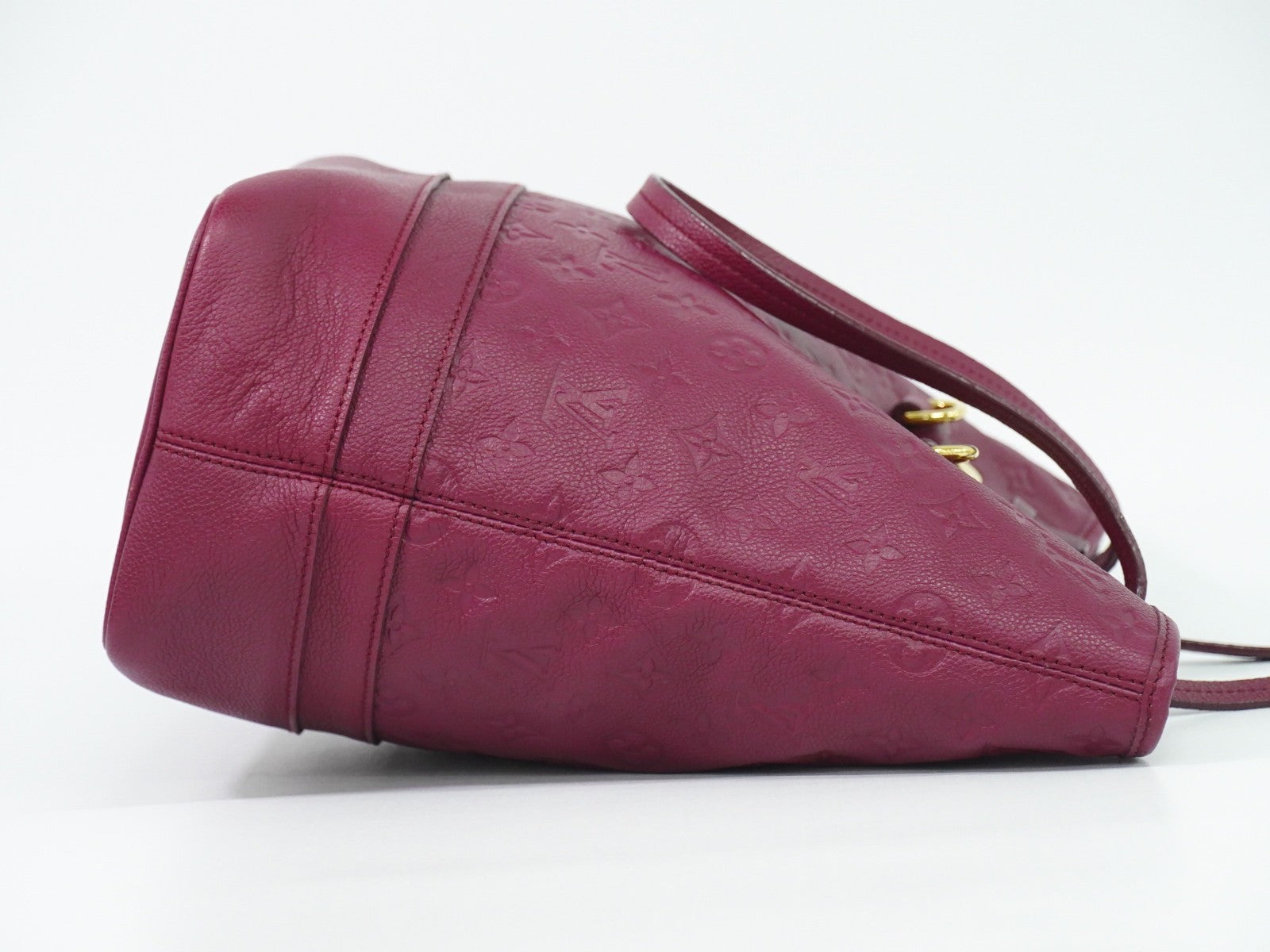 Louis Vuitton Citadine Handbag Monogram Empreinte Leather, BURGUNDY, LEATHER, Handbag