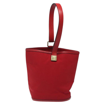 Celine Handbag Canvas, RED, CANVAS, Handbag