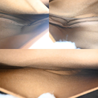 Louis Vuitton Saumur Handbag Monogram Canvas, BROWN, CANVAS, Shoulder bag