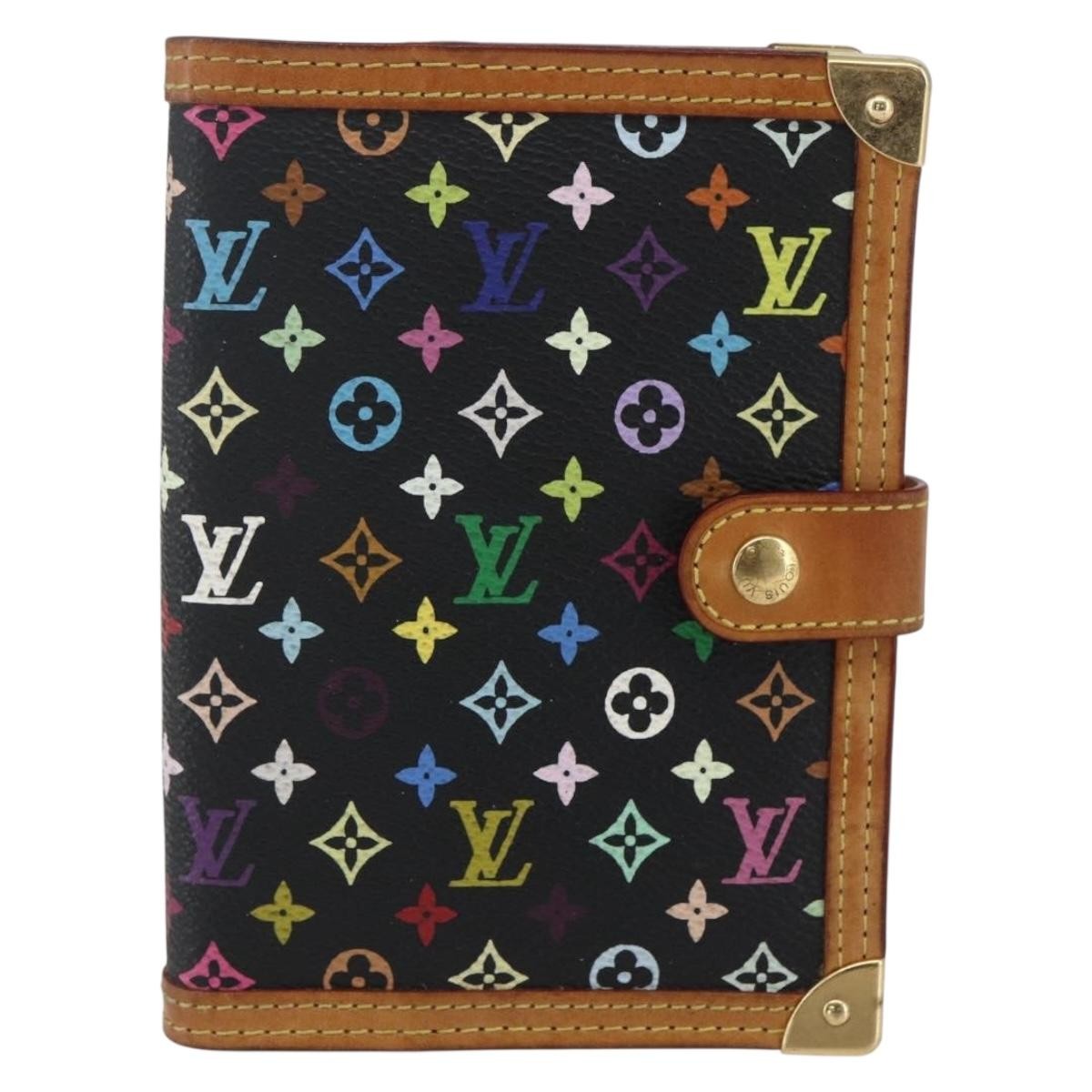 Louis Vuitton Agenda Cover Canvas Multicolor, BLACK, CANVAS, Wallets