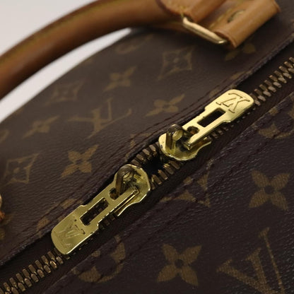 Louis Vuitton Keepall Bag Monogram Canvas, BROWN, CANVAS, Travel bag