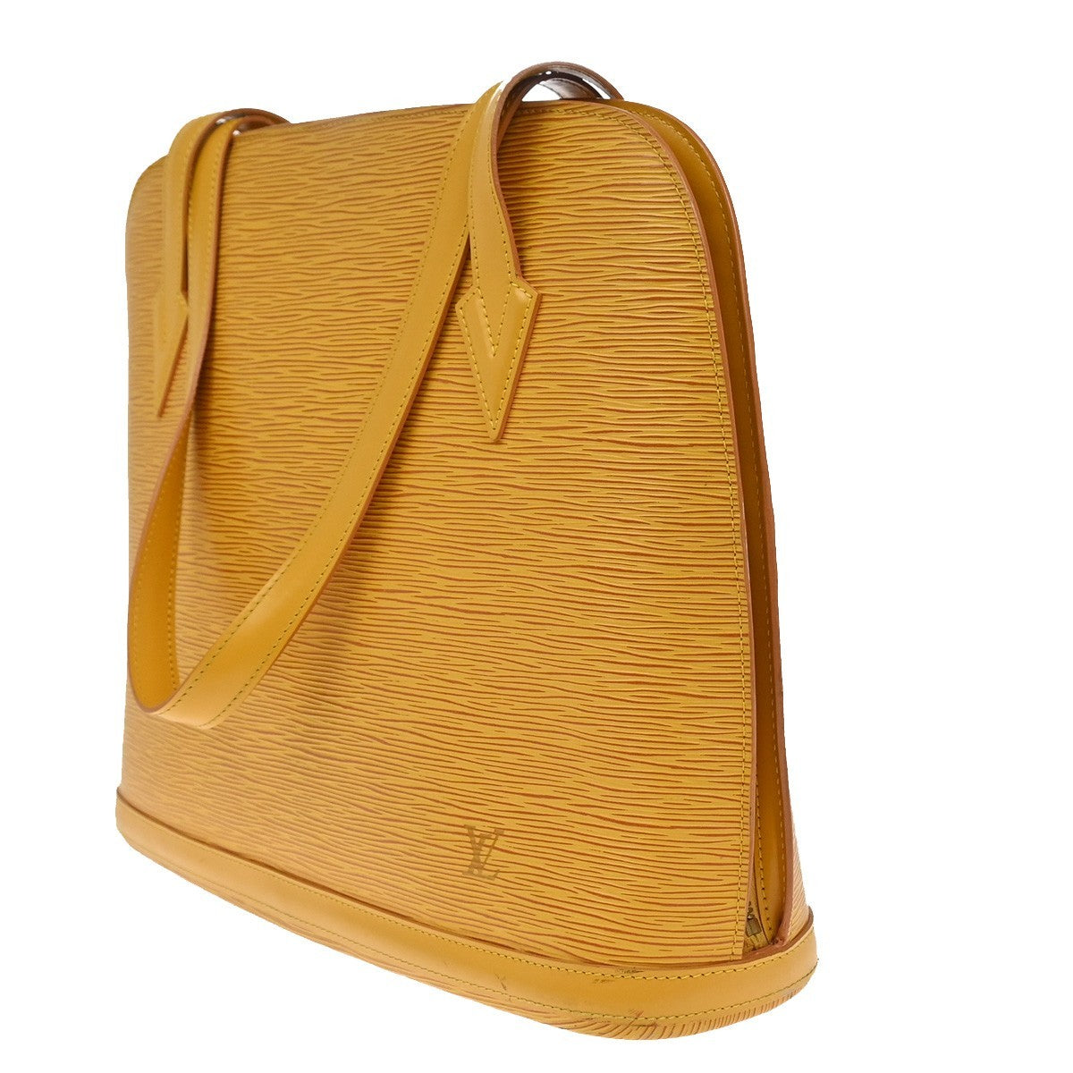 Louis Vuitton Lussac Handbag Epi Leather, YELLOW, LEATHER, Shoulder bag
