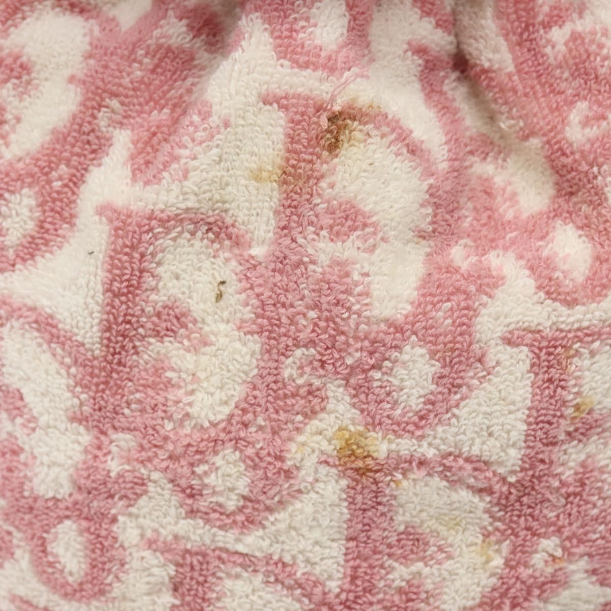 Christian Dior Vintage Trotter Pouch Pile, PINK, COTTON, Clutche & pouche