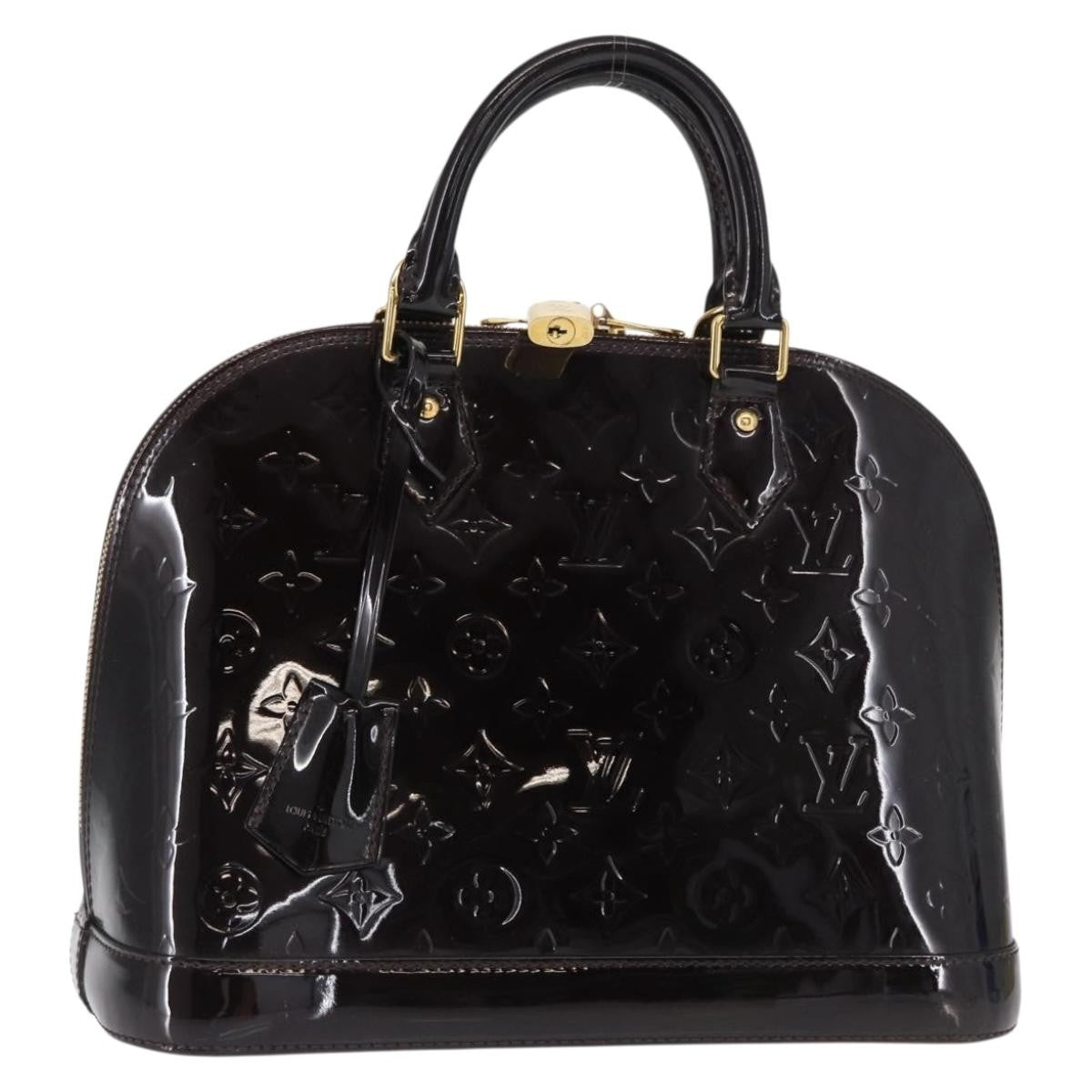 Louis Vuitton Alma Handbag Patent Leather, PURPLE, PATENT_LEATHER, Handbag
