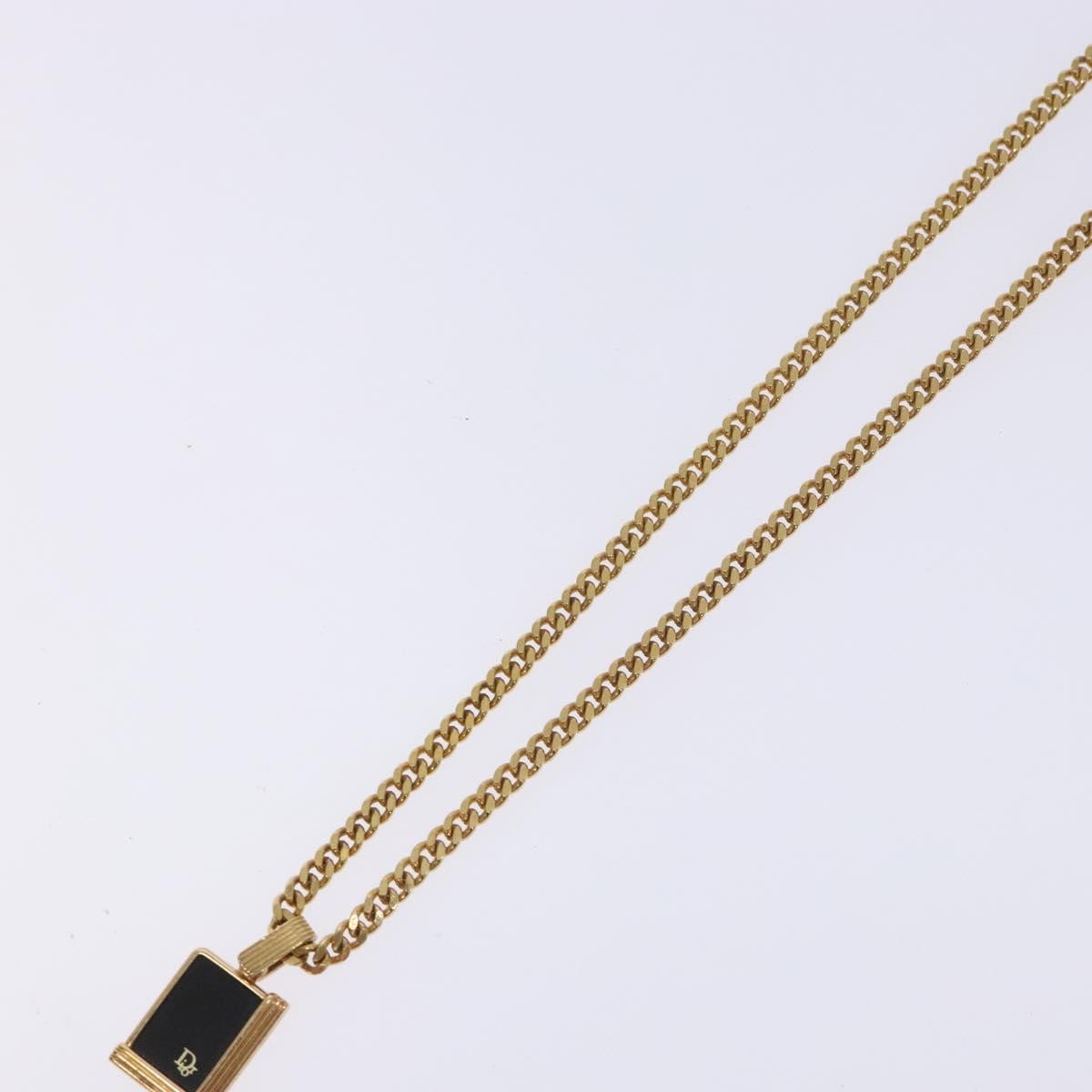 Christian Dior CD Pendant Necklace Gold-plated, GOLD, METAL, Necklace
