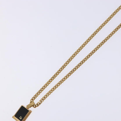 Christian Dior CD Pendant Necklace Gold-plated, GOLD, METAL, Necklace
