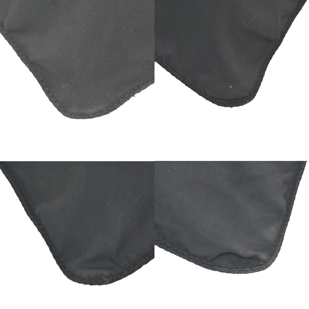 Prada Front Pocket Messenger Bag Tessuto, BLACK, NYLON, Shoulder bag