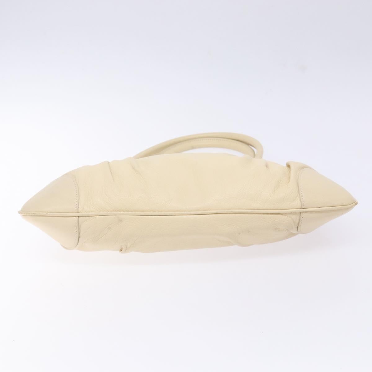 Salvatore Ferragamo Marisa Satchel Leather, ECRU, LEATHER, Handbag