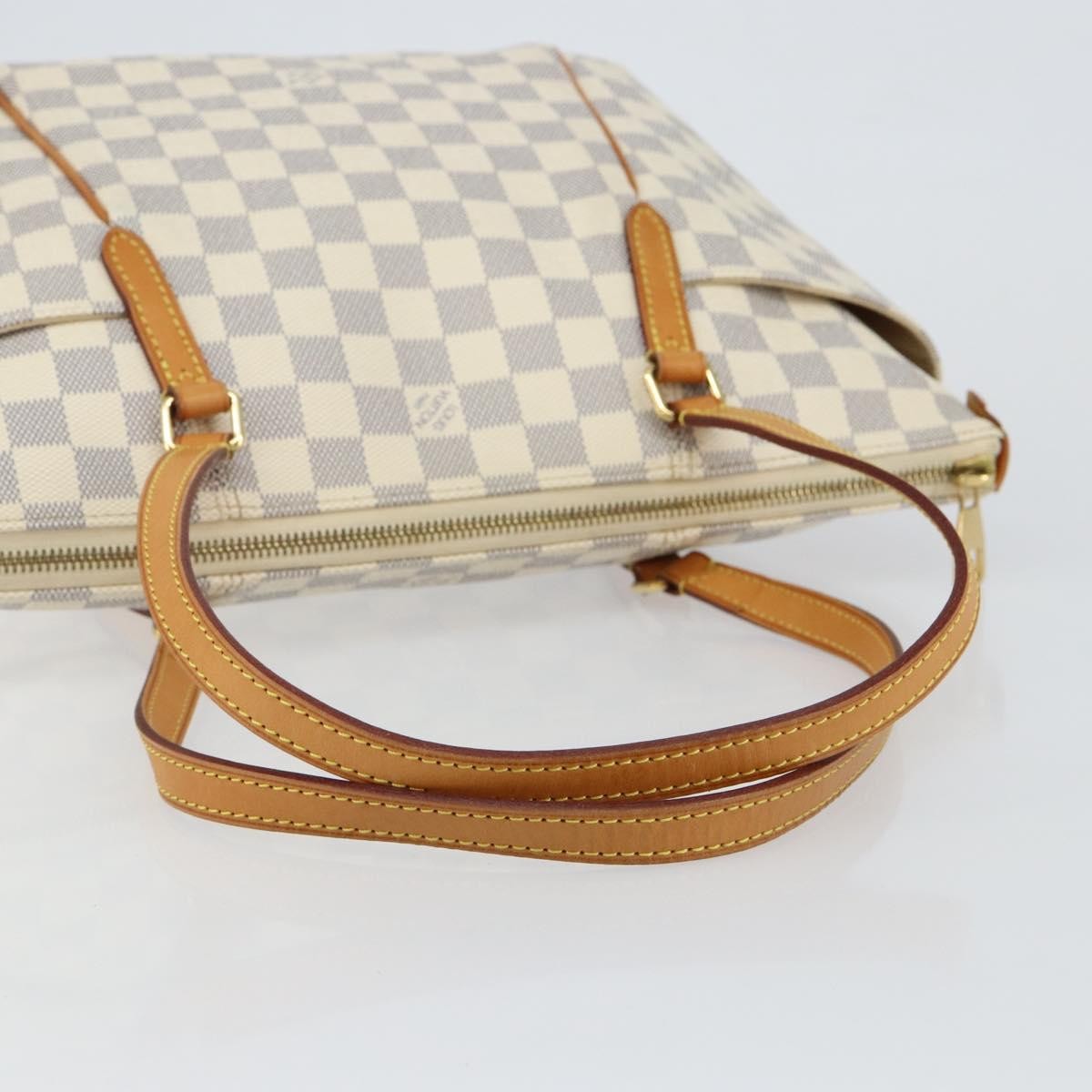 Louis Vuitton Totally Handbag Damier azur, BEIGE, CANVAS, Tote bag