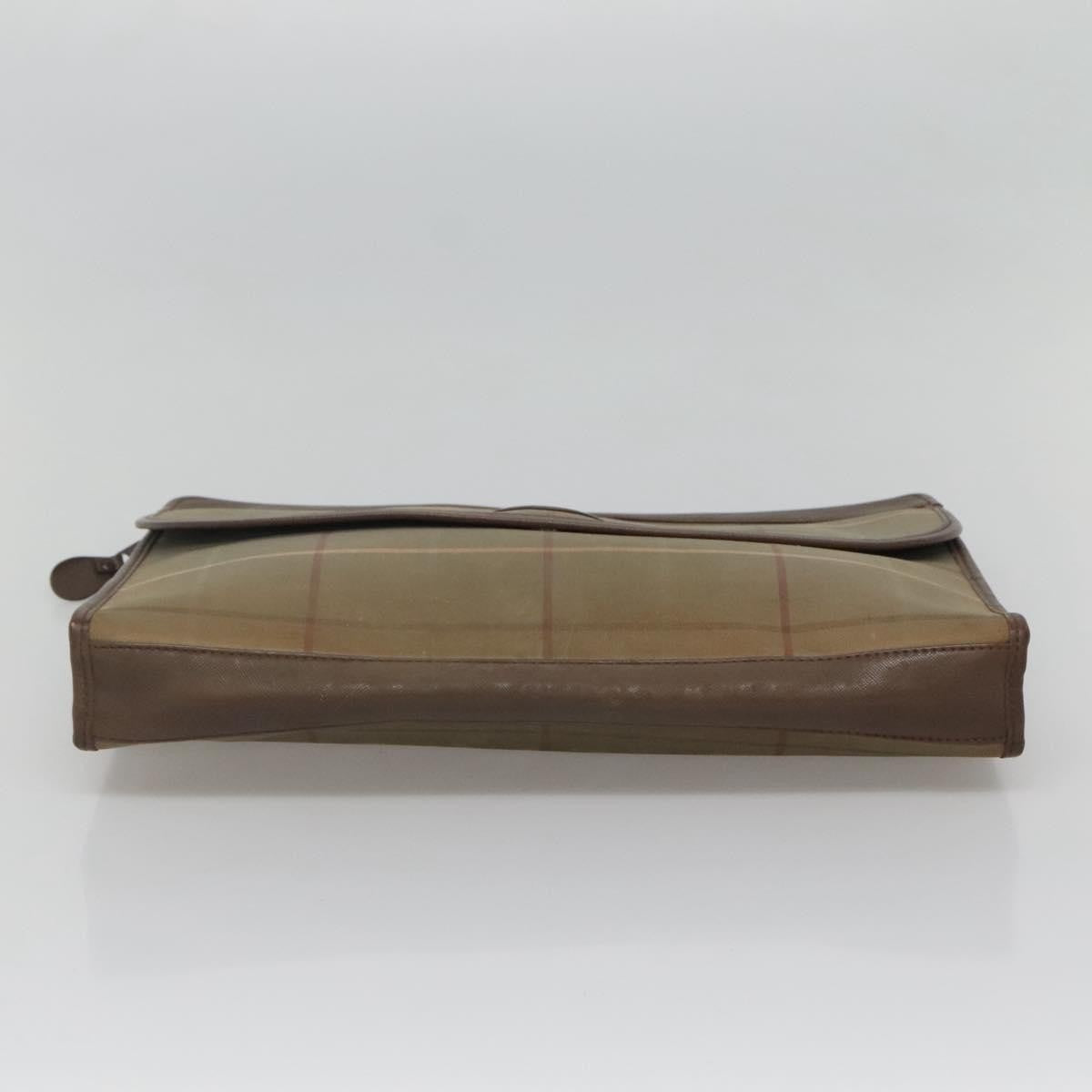 Burberry Nova check Pochette Canvas, BEIGE, CANVAS, Clutche & pouche