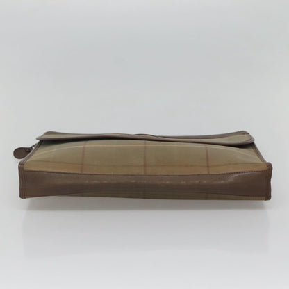 Burberry Nova check Pochette Canvas, BEIGE, CANVAS, Clutche & pouche