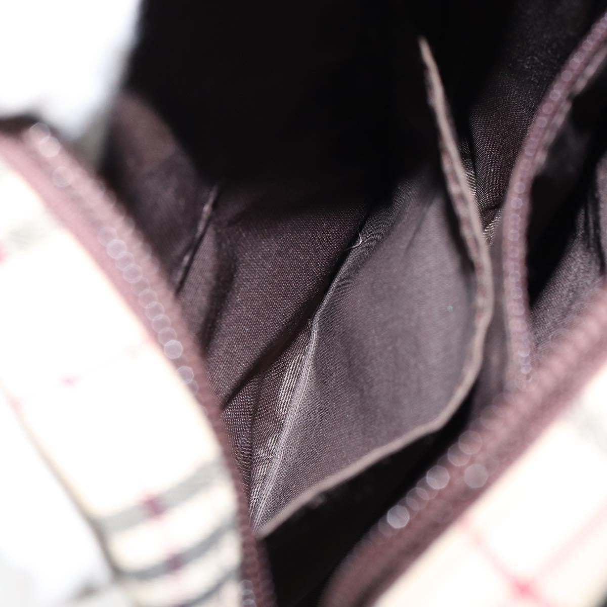 Burberry Nova check Shoulder bag Canvas and Leather, BEIGE, CANVAS, Shoulder bag