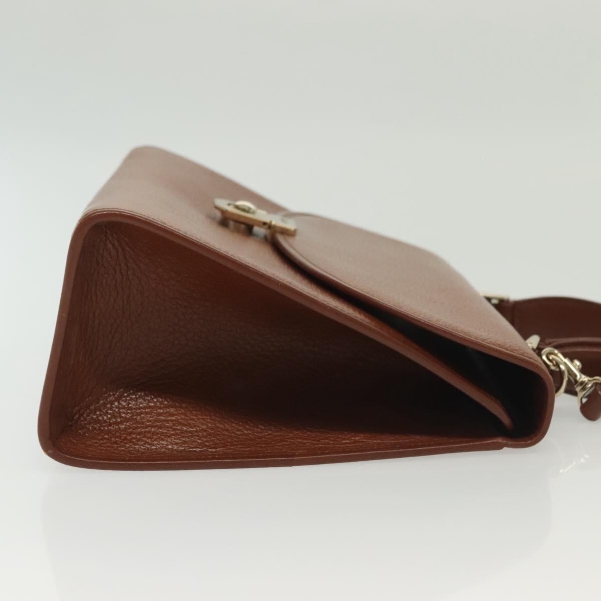 Burberry Vintage Handbag Leather, BROWN, LEATHER, Handbag