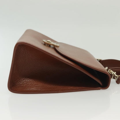 Burberry Vintage Handbag Leather, BROWN, LEATHER, Handbag