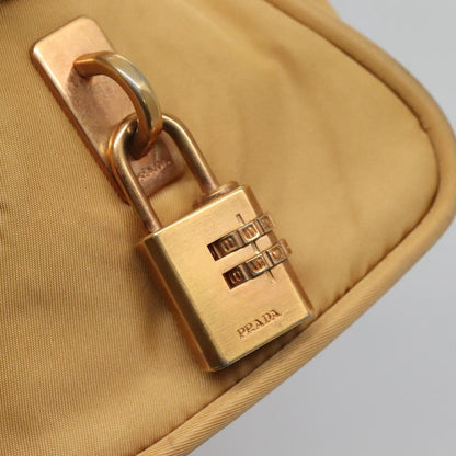 Prada Vintage Handbag Canvas, GOLD, NYLON, Handbag