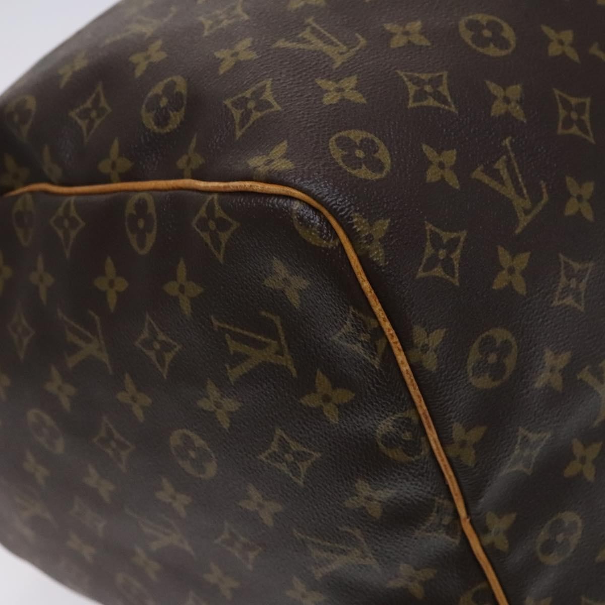 Louis Vuitton Keepall Bag Monogram Canvas, BROWN, CANVAS, Travel bag