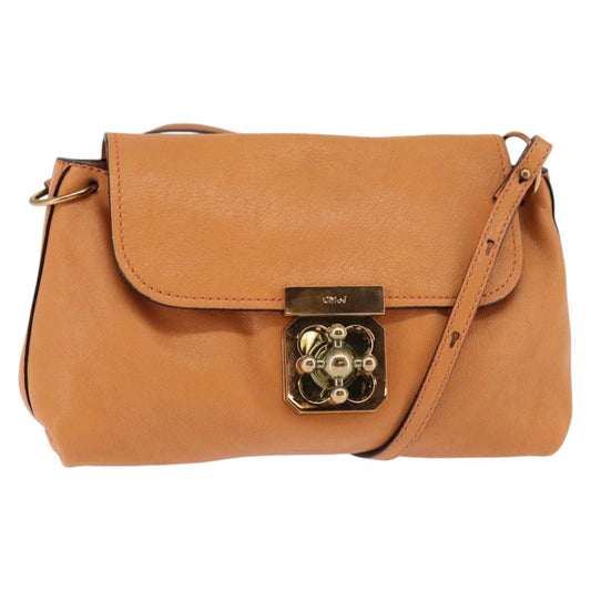 Chloe Elsie Crossbody Bag Leather, ORANGE, LEATHER, Shoulder bag