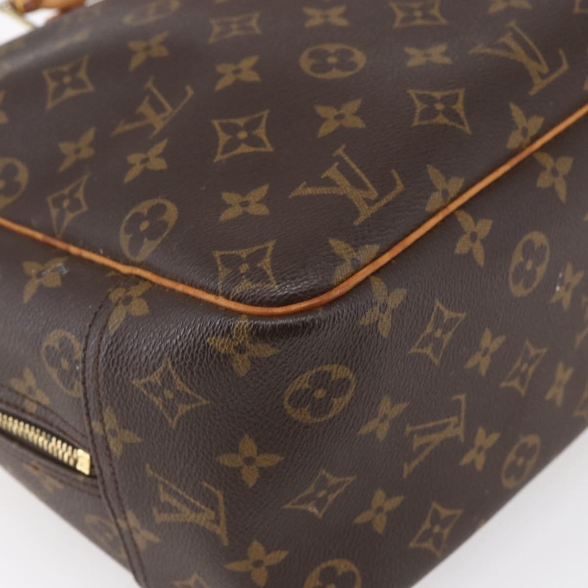 Louis Vuitton Deauville Handbag Monogram Canvas, BROWN, CANVAS, Handbag