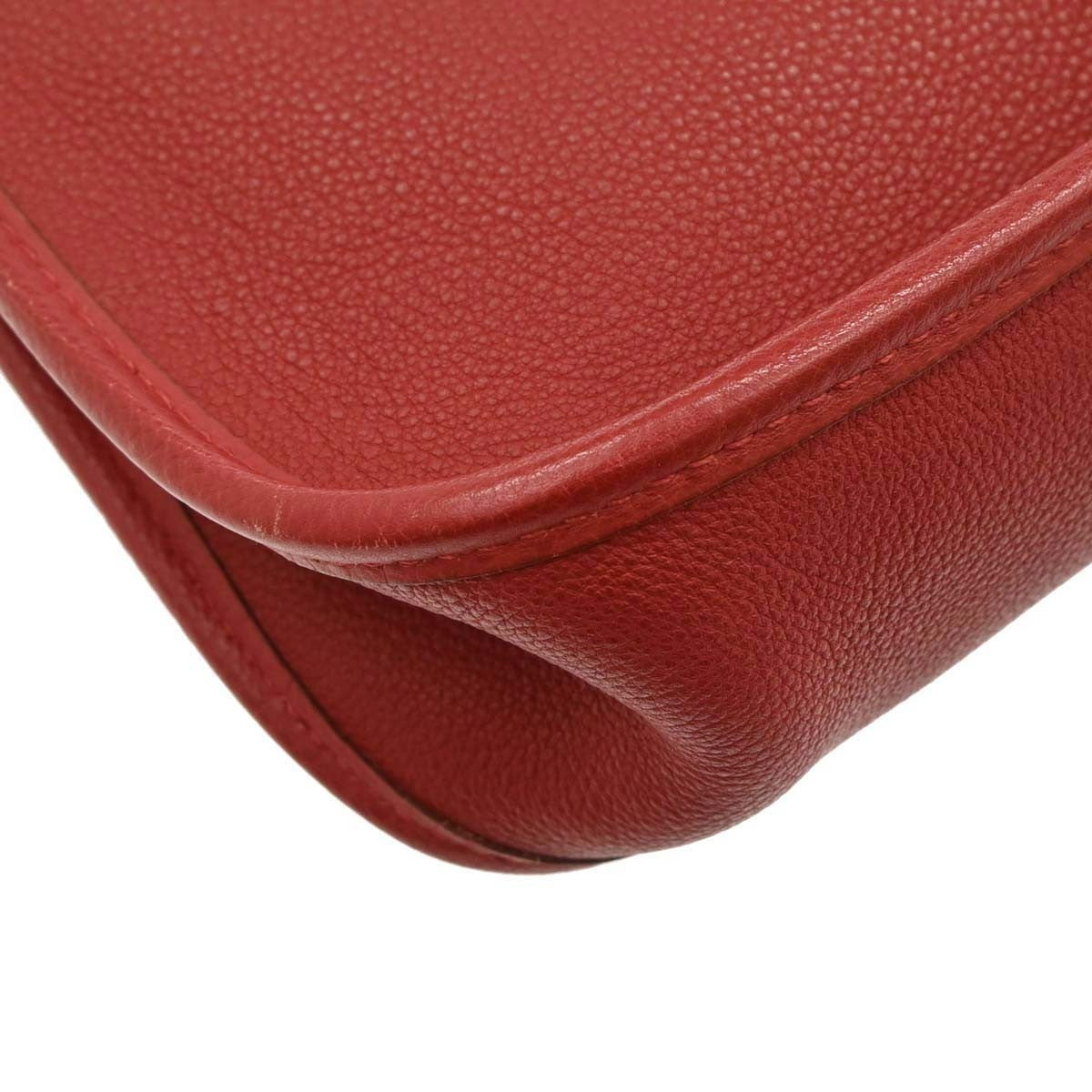 Hermes Vespa Bag Togo, RED, LEATHER, Shoulder bag