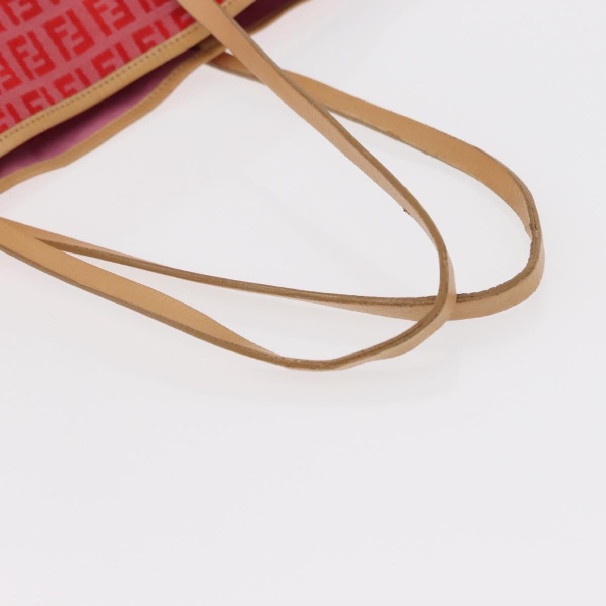 Fendi Roll Tote Zucchino Canvas, RED, CANVAS, Tote bag