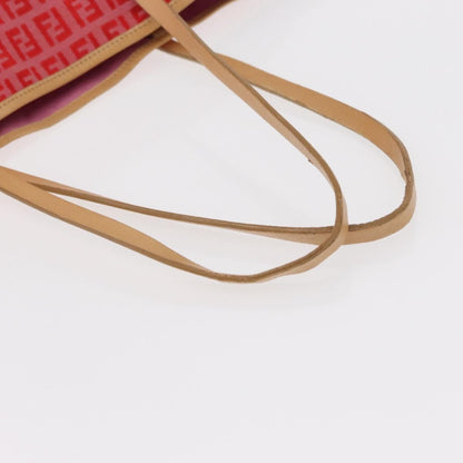 Fendi Roll Tote Zucchino Canvas, RED, CANVAS, Tote bag