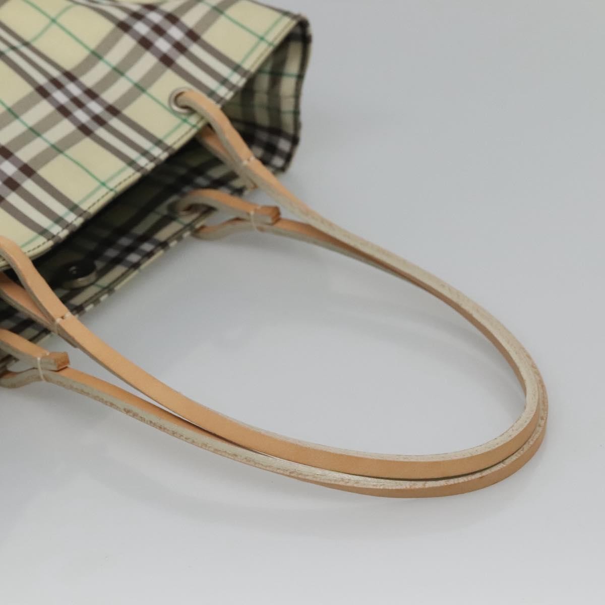 Burberry Nova Handbag Check Pattern, GREEN, NYLON, Handbag