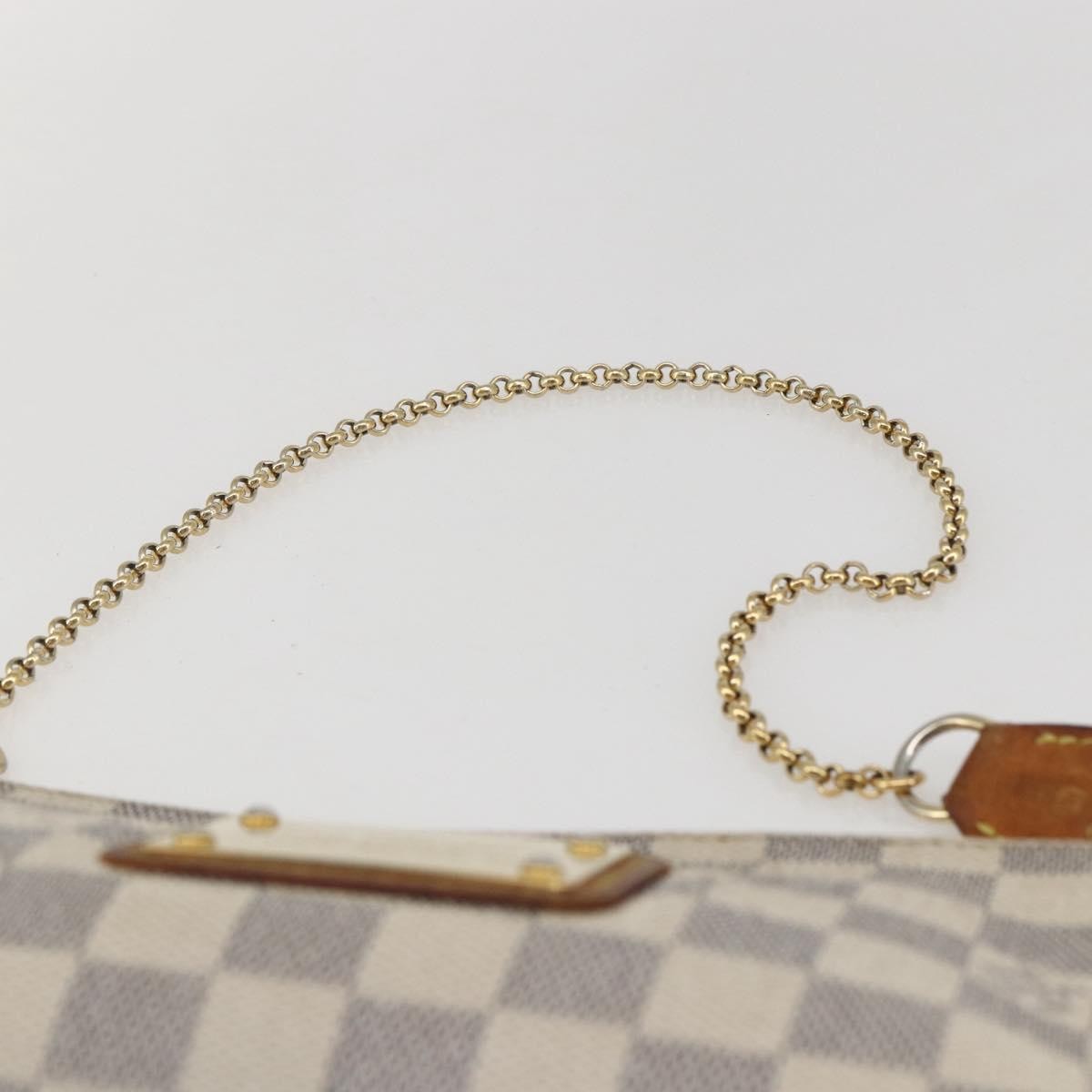 Louis Vuitton Eva Handbag Damier, WHITE, CANVAS, Shoulder bag