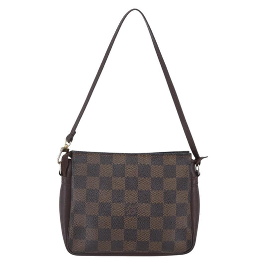Louis Vuitton Trousse Make Up Bag Damier, BROWN, CANVAS, Clutche & pouche