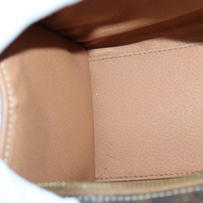 Celine Vintage Macadam Handbag Canvas and Leather, Brown, Canvas, Handbag
