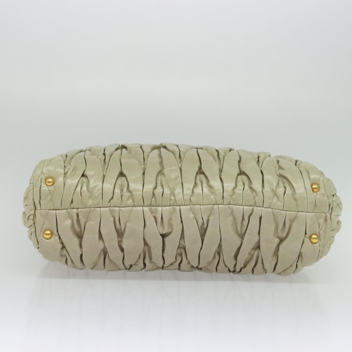 Miu Miu Coffer Convertible Satchel Leather, BEIGE, LEATHER, Handbag