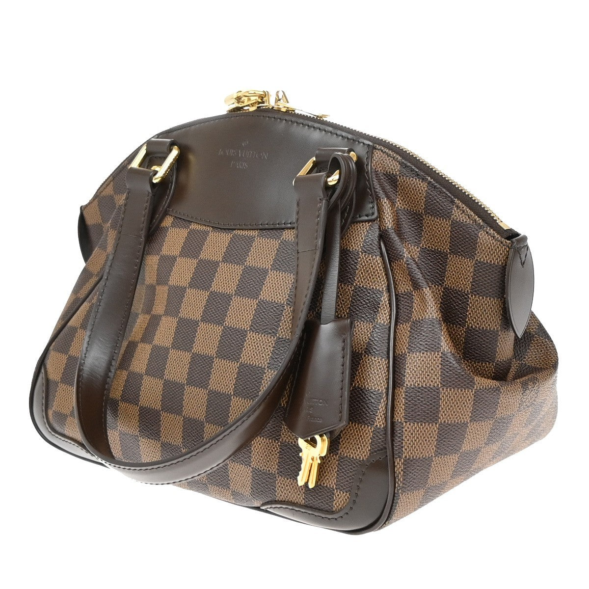 Louis Vuitton Verona Handbag Damier, BROWN, CANVAS, Shoulder bag